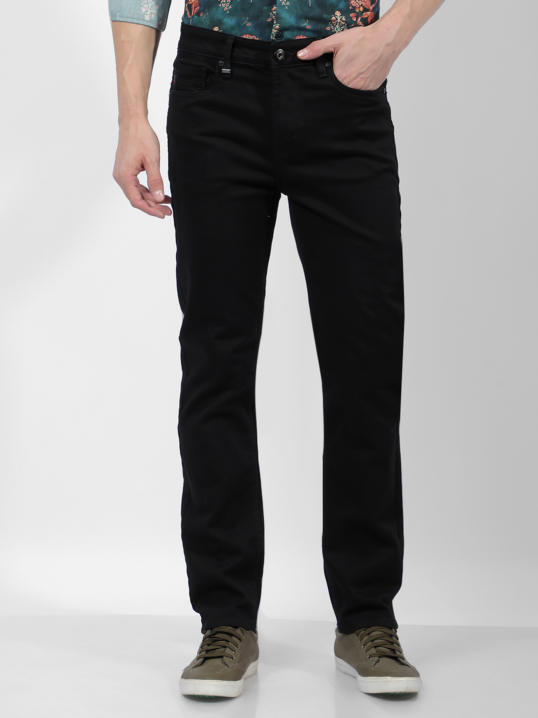 Numero Uno Men Solid Black Jeans